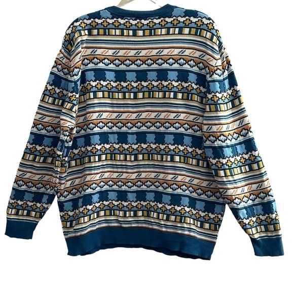 LIVE LACOSTE ABSTRACT NOVELTY PRINT PULLOVER SWEATER SIZE 7 XXL - Picture 6 of 16